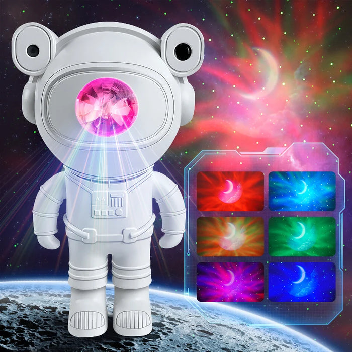 Star DIY Projector Night Light for Kids - Remote Control, 360 Adjustable Design, Astronaut and Nebula Galaxy Lighting Theme - Ideal for Children's Bedroom Decor and Relaxing Bedtime Atmosphere