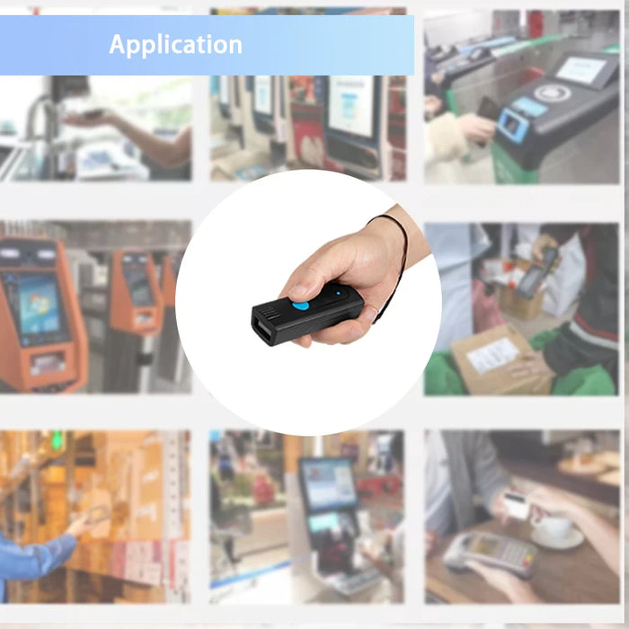 Mini Pocket Bluetooth Barcode Scanner — M3C (1D) or M3D (2D/QR)