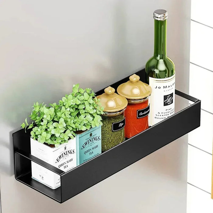 Magnetic Fridge Spice Shelf — Hanging Space-Saving Kitchen Storage Rack