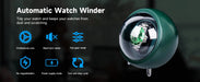 USB Motor Watch Winder Box for Automatic Watches — Rotating Display