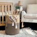 Large Tall Woven Storage Basket – Foldable Cotton Rope Laundry Hamper