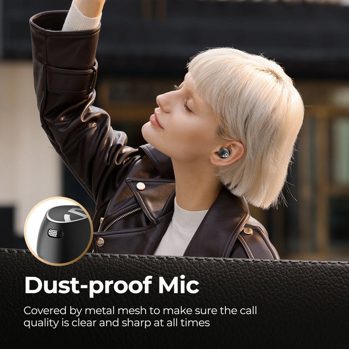 Soundpeats Free2 Classic Mini - True Wireless Bluetooth V5.1 Earphones with SmartTouch Control, TWS Earbuds, IPX5, 30H Playtime - Ideal for Hands-free Calling & Long Music Sessions