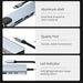8-in-1 USB-C Hub 3.0 Dock – 4K HDMI, RJ45, PD, SD/TF for MacBook Air M1 & iPad Pro