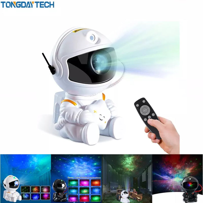 Galaxy Star - LED Night Light Projector with Starry Sky and Astronaut Lamp Features - Perfect For Bedroom Decoration and Children's Gifts