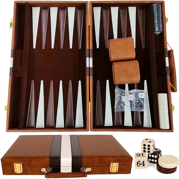38cm (15in) Folding Game Board — Classic Chess & Checkers Travel Edition