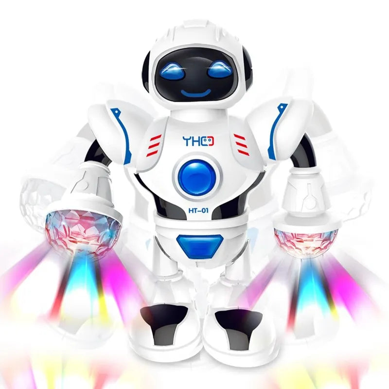 Mini Automatic Dancing Robot - Intelligent Electric Toy with Light and Music Features, Simulated Educational Model - Perfect Gift for Children's Learning and Play