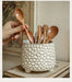 Pinecone Tripod Ceramic Storage Jar, 680ml — Decorative Kitchen & Home Storage
