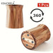 360-Degree Rotating Wooden Utensil Holder - Countertop Organiser for Spoons, Spatulas and Ladles