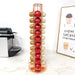 40‑Pod Rotating Coffee Capsule Holder — Metal Stand for Nespresso, Vertuo & Dolce Gusto (Black / Silver / Rose Gold)