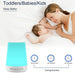 MBZ085 White Noise Machine for Babies — 28 Soothing Sounds, Colour Night Light, Rechargeable