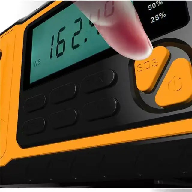 5000mAh Emergency Hand Crank Radio — AM/FM/SW, Solar, USB & NOAA Alerts