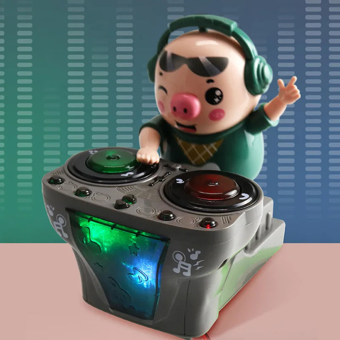 DJ Rock Robot Pig - Electric Light Music Dancing Toy with Waddles Motion - Perfect Gift for Christmas or Thanksgiving for Babies