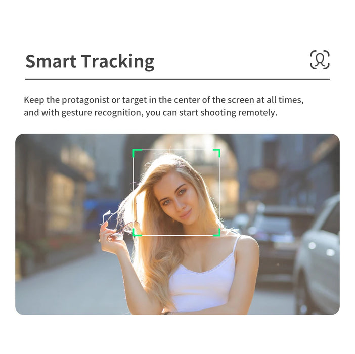 Q18 360° Follow-Tracking Gimbal — Selfie Stick Tripod with Fill Light for iPhone & Smartphones