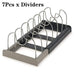 7‑Grid Telescopic Pot Rack – Adjustable Pots, Pans & Lid Organiser