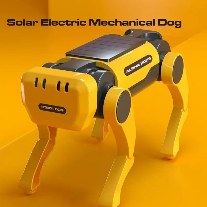 Solar-Powered Robot - Electric Mechanical Dog, Assembly Science Technology DIY Toy - Ideal for Kids' Intellectual Development and Educational Gifting