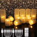 Rechargeable LED Tea Lights with Timer & Remote — Flameless Candles for Weddings & Home