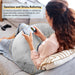 U‑Shape Reading & Gaming Cushion — Crochet Tatting Arm Support for TV, Desk & Travel