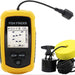 Portable 100m Sonar Fish Finder with Alarm — 45° Coverage Echo Sounder