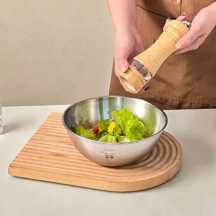 304 Stainless Steel Mixing & Salad Bowl with Measuring Lines — Large Capacity