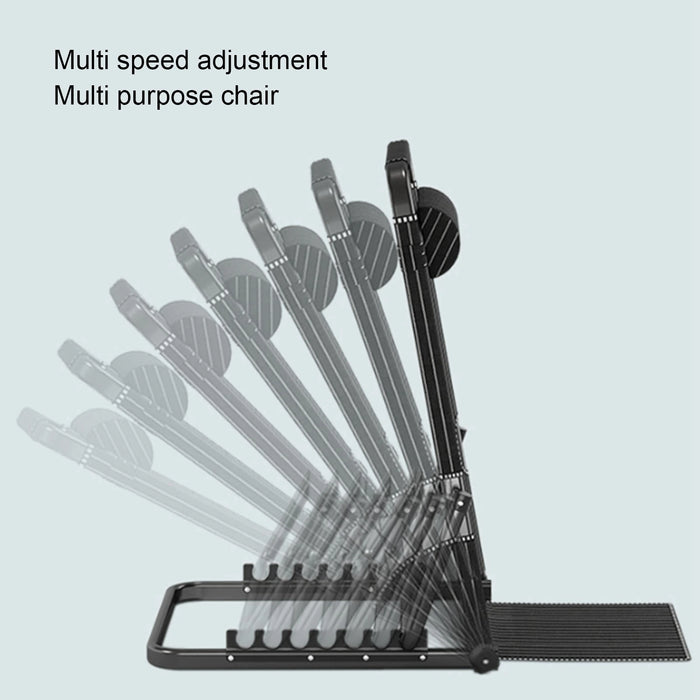 Adjustable Lifting Bed Backrest Floor Chair with Head Pillow — 6‑Position