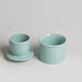 Ceramic Butter Cup with Lid — 350ml Sealed Butter Storage, Blue/Pink/White/Grey