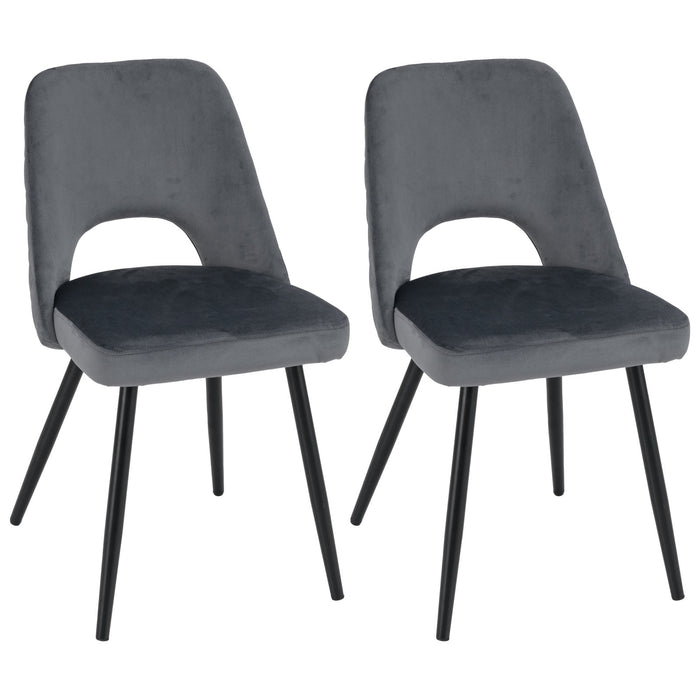 Set of 2 Upholstered Living Room Chair with High-density Sponge Cushion-