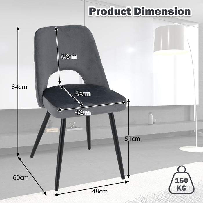 Set of 2 Upholstered Living Room Chair with High-density Sponge Cushion-