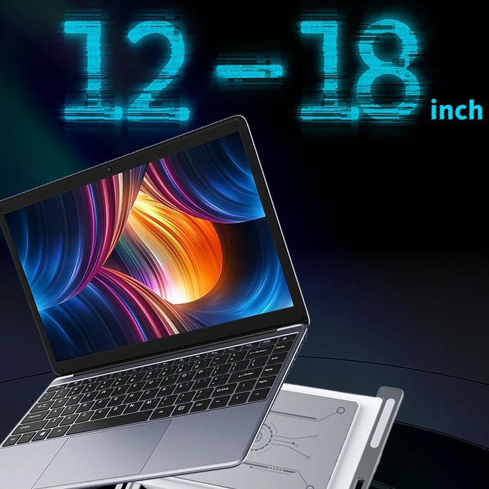 Semiconductor Laptop Cooler – Aluminium Gaming Base, Multi‑Speed, 12–18 inch
