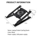 Foldable Laptop Cooling Stand with Single Fan - Portable Elevated Notebook Holder