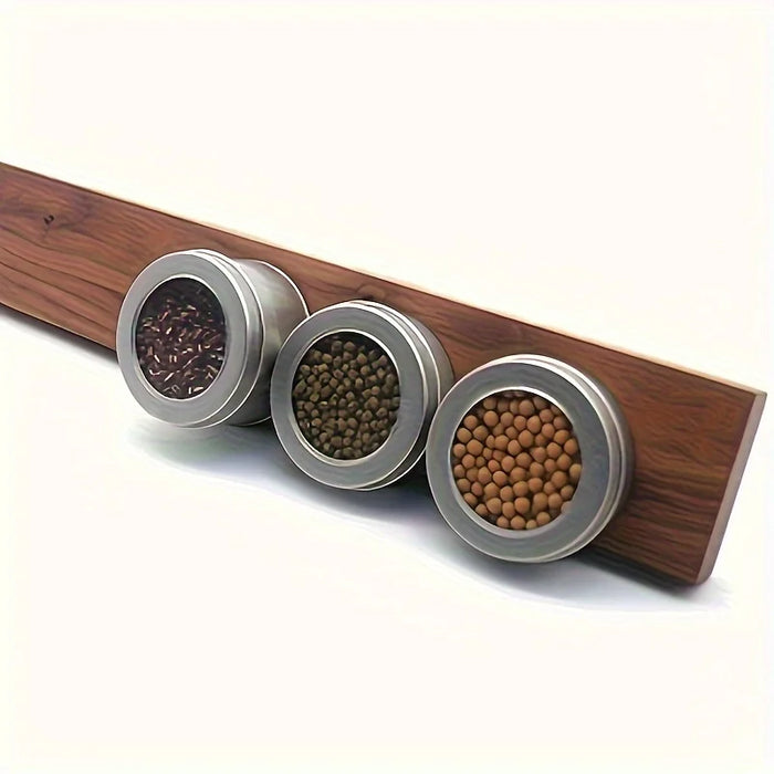 16-inch Walnut Magnetic Knife Holder – Wooden Wall-Mount Knife Strip