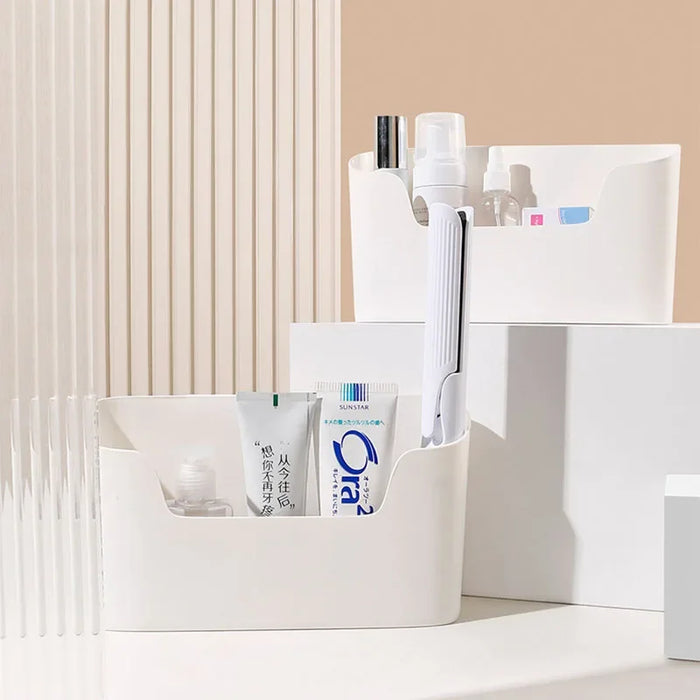 Wall-Mounted Adhesive Storage Rack – Single-Tier PP Organiser for Kitchen & Bathroom