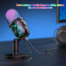 USB Condenser Microphone V5 for Streaming, Karaoke & Gaming – Noise‑Cancelling Tabletop with Phone Stand