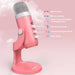 USB Condenser Microphone — Pink Studio Mic for PC, Mac, Phone, Streaming & Podcasting