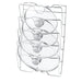 Wall-Mounted 5-Layer Pot Lid Rack – Chrome Steel Kitchen Storage