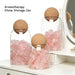 Hand‑blown Glass Storage Jars with Ball Cork Stopper — Transparent Kitchen Organiser for Tea, Spices & Nuts