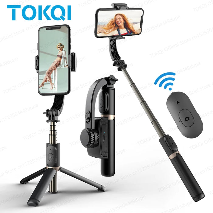Q08 Handheld Gimbal Stabiliser & Selfie Stick with Bluetooth Remote for Smartphones