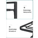 Under-Cabinet Pot & Pan Organiser Rack — Height Adjustable, Heavy-Duty Stainless Steel (3/4/5 Tier, Black)