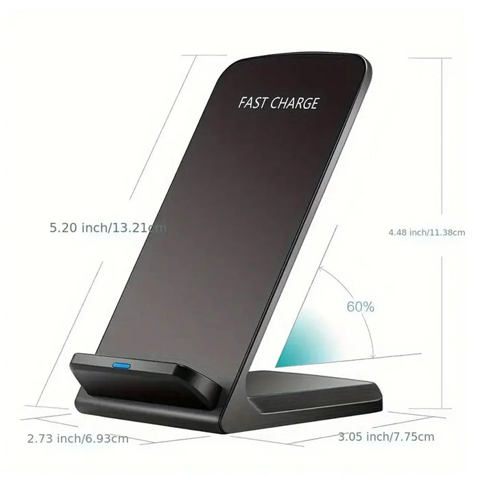 30W Fast Qi Wireless Charging Stand – Compatible with iPhone, Samsung, Xiaomi & Huawei