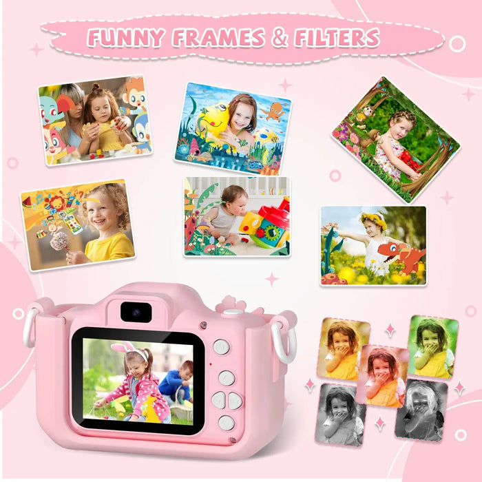 1080P HD Toddler Digital Camera - 2.0-inch Kids Camera with Silicone Cases, Perfect for Christmas Birthday Gifts - An Ideal Toy for Young Photographers