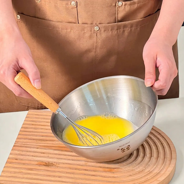 304 Stainless Steel Mixing & Salad Bowl with Measuring Lines — Large Capacity