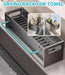 Extra-Large Carbon Steel Sink Caddy - Sponge & Soap Dish Countertop Organiser Rack