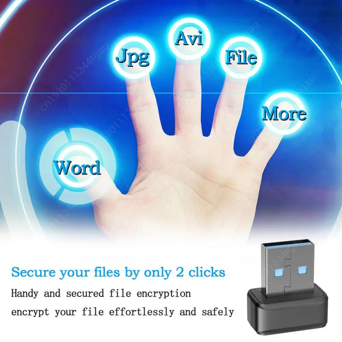 USB Fingerprint Key U5/U7/U8 — 360° Biometric Reader for Windows 10 and 11