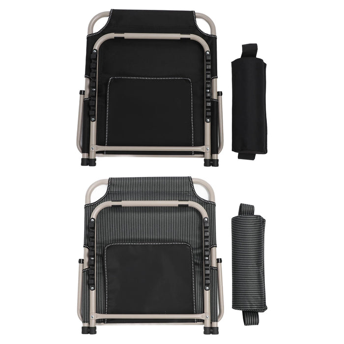 Adjustable Lifting Bed Backrest Floor Chair with Head Pillow — 6‑Position