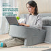 Reading Pillow for Gaming — Extra Large Memory Foam Armrest Bed Rest Pillow, 22.4×24×11.8in (1 pc)