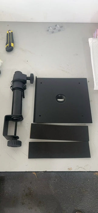 Studio‑Grade Clamp Mount Speaker Stand — Height Adjustable Desktop Platform for Monitors