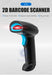 U12 1D/2D Barcode Scanner — Wired, Bluetooth & Wireless for Retail and Logistics