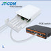 PoE Extender 1-in 2-out | IP67 Waterproof PoE Repeater, 500m Outdoor, 2‑Port PoE Adapter