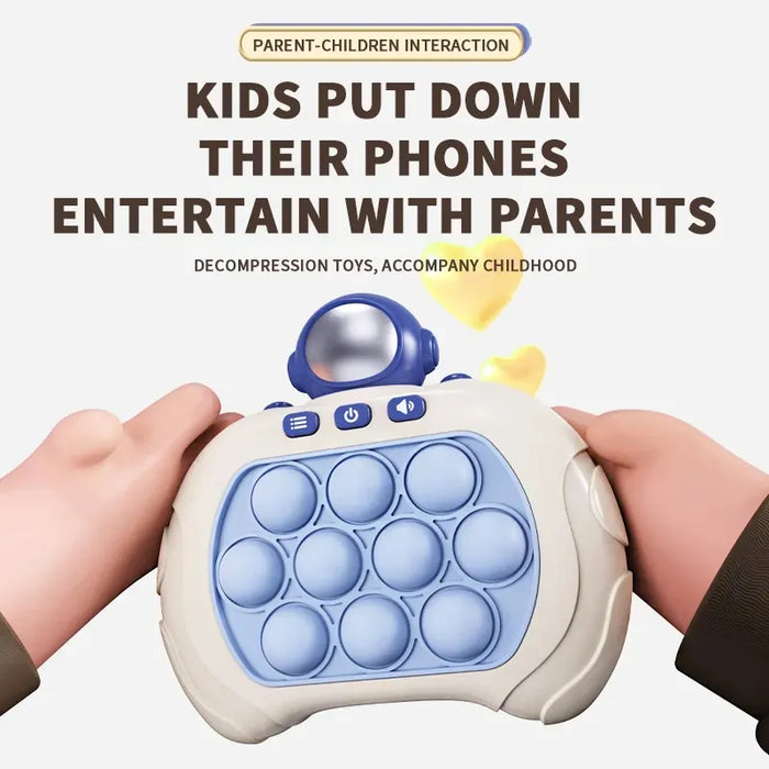 Pop Quick - Push Bubbles Game Machine, Kids Cartoon Fun Whac-A-Mole, Anti Stress Sensory Bubble Pop Fidget Toy - Perfect Gifts for Stress Relief and Sensory Stimulation