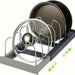 Expandable Stainless-Steel Pot & Pan Rack with 7 Dividers – Pull-Out Cabinet & Countertop Organiser