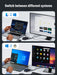 USB 3.0 KVM Switcher — 2 PC Inputs, 4 USB Outputs for Printers & Peripherals
